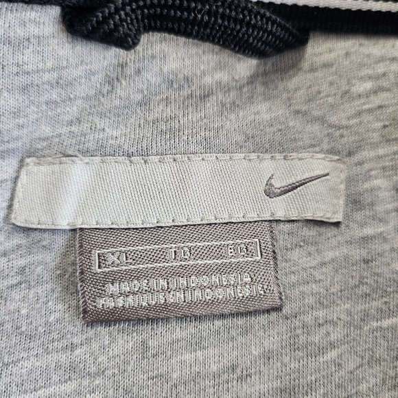 Vintage Nike Men's Black and White Full Zip Windbreaker Jacket Size XL - Picture 6 of 10